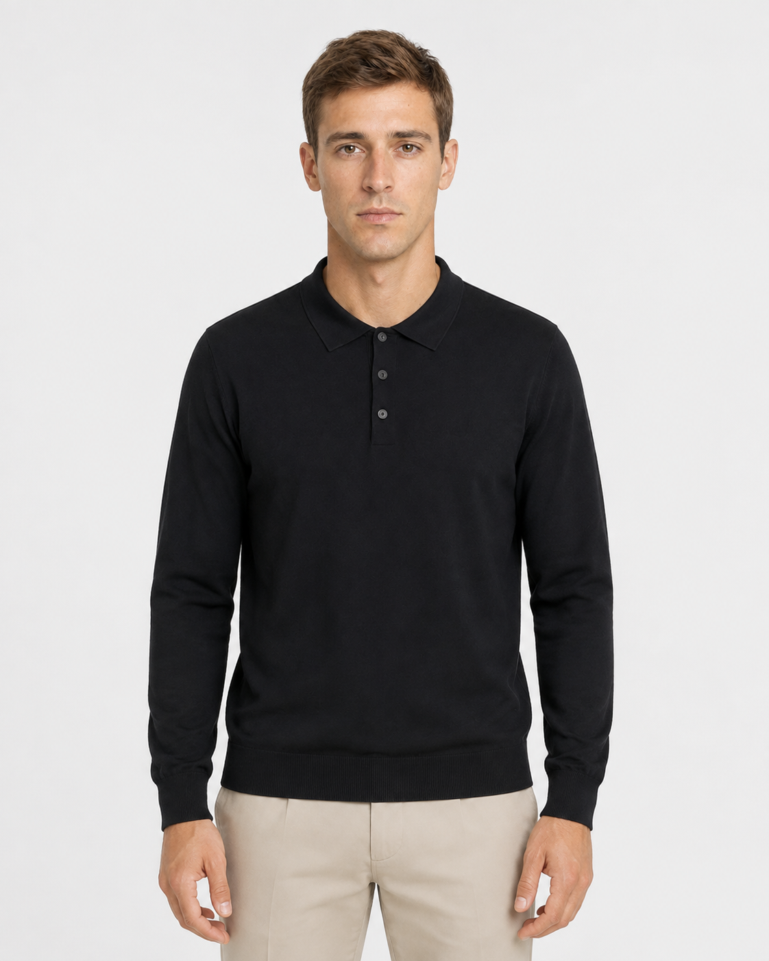 Long-Sleeve Polo