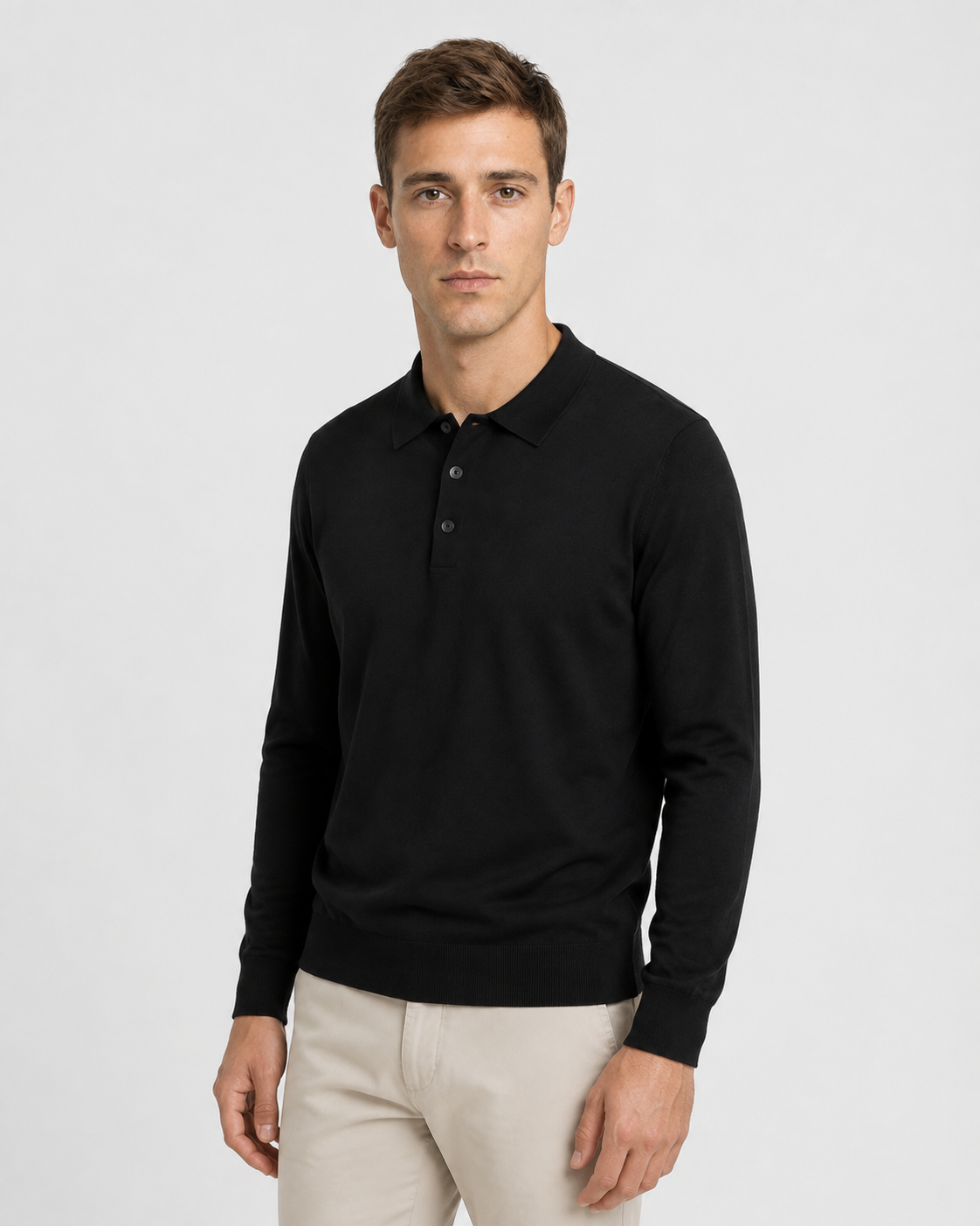 Long-Sleeve Polo