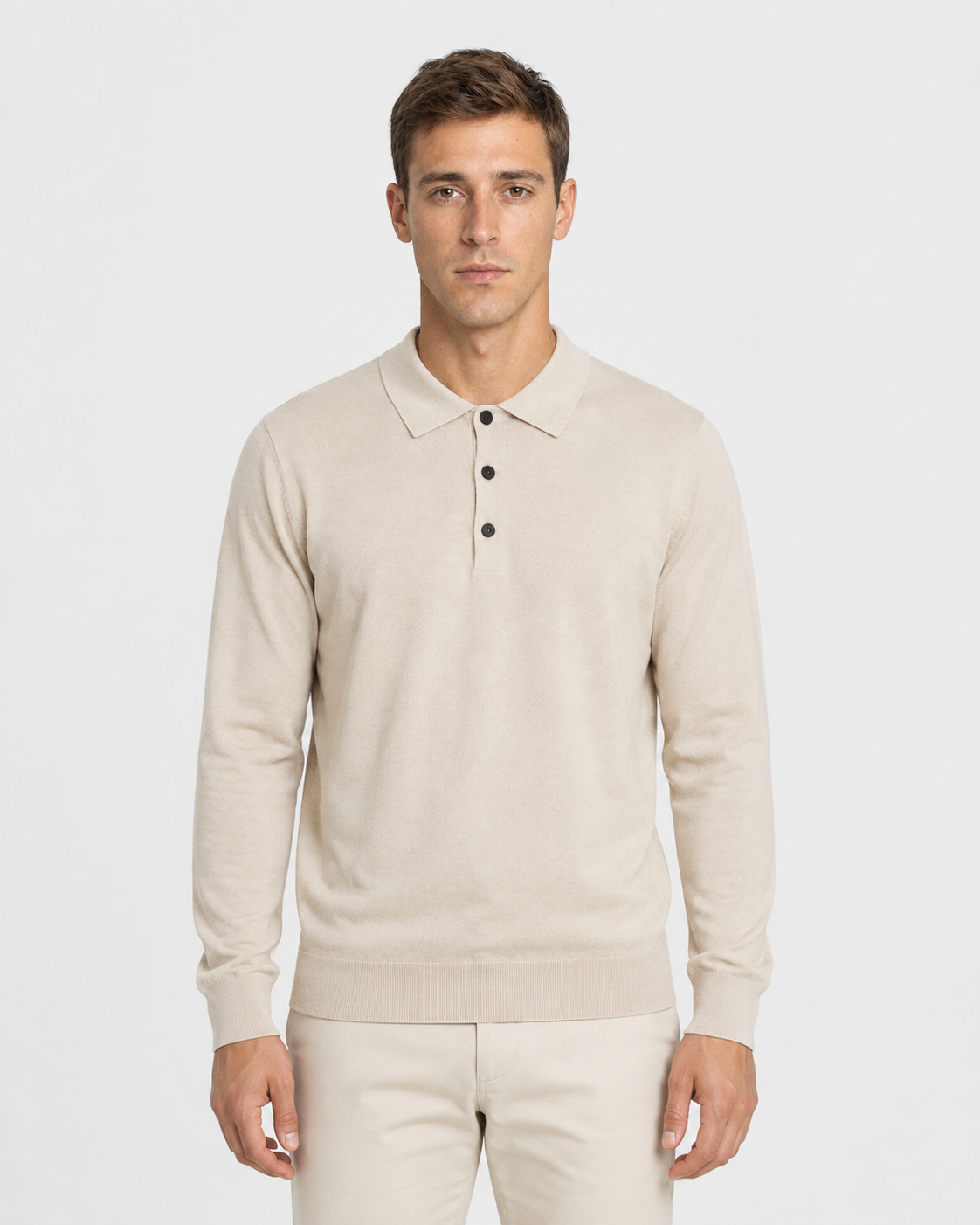 Long-Sleeve Polo