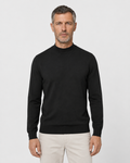 Long-Sleeve Mock Neck, Black, front