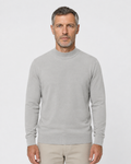 Long-Sleeve Mock Neck, Light grey, front