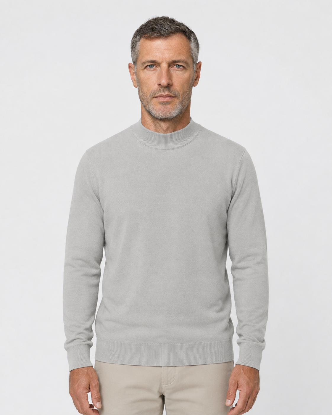 Long-Sleeve Mock Neck