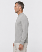 Long-Sleeve Mock Neck, Light grey, side
