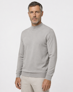 Long-Sleeve Mock Neck, Light grey, threequarter